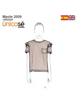 MOLDE POLERA VOLADOS MUJER 2009