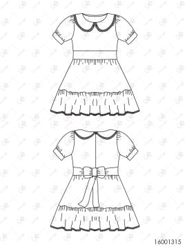 VESTIDO HUASA BEBE RT 1315