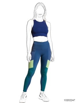 MOLDE DEPORTE CALZA MUJER 2247