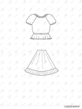 VESTIDO BAILE VENEZUELA INFANTIL RT 0949