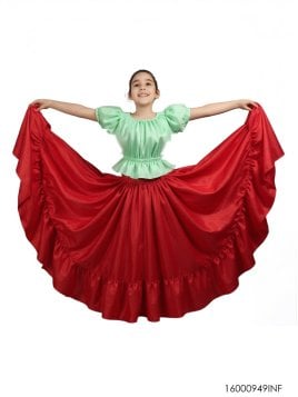 VESTIDO BAILE VENEZUELA INFANTIL RT 0949