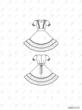 VESTIDO DE HUASA RT 1312