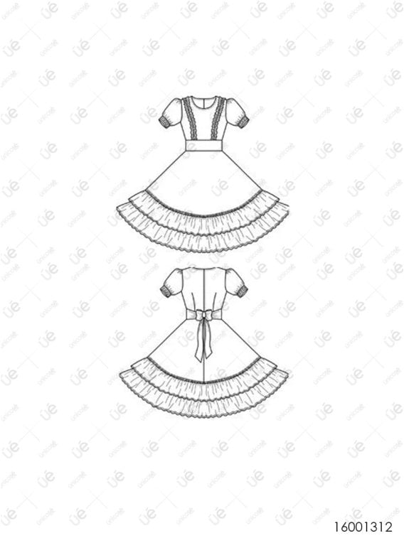 VESTIDO DE HUASA RT 1312