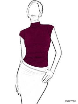 MOLDE POLERA CUELLO ALTO MUJER 2501