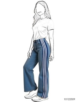 MOLDE PANTALON JEAN MUJER 2509