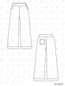 MOLDE PANTALON ANCHO MUJER 2507