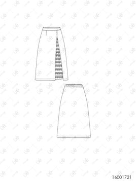 FALDA HUASA ELEGANTE RT 1721