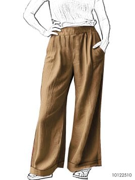 MOLDE PANTALON PALAZZO MUJER 2510