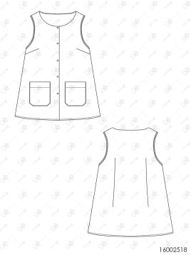 MOLDE TRABAJO DELANTAL PARVULARIA 2518