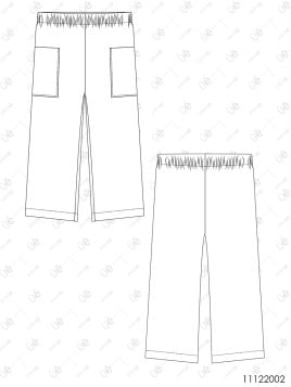 MOLDE PANTALON BASICO NIÑA 2002