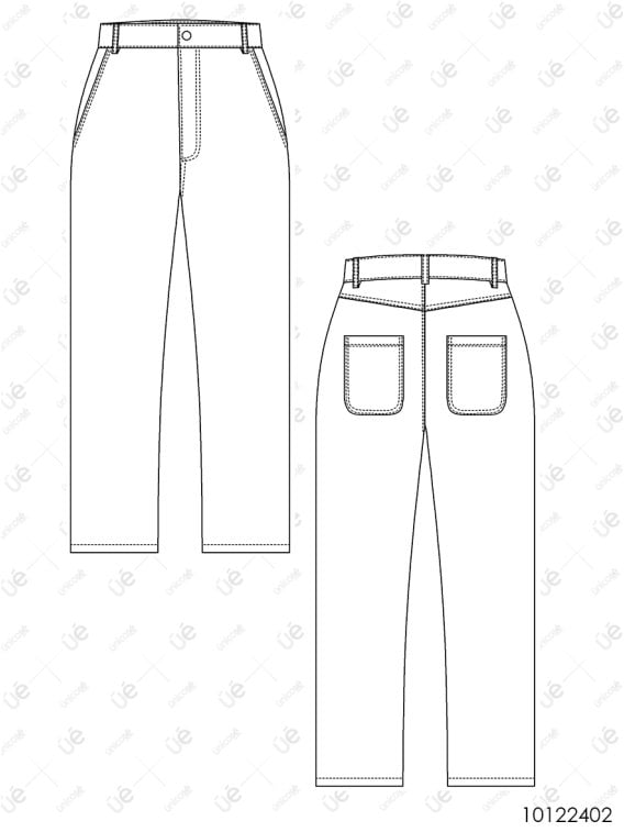 MOLDE PANTALON JEAN MUJER 2402