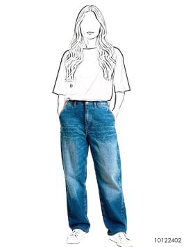 MOLDE PANTALON JEAN MUJER 2402