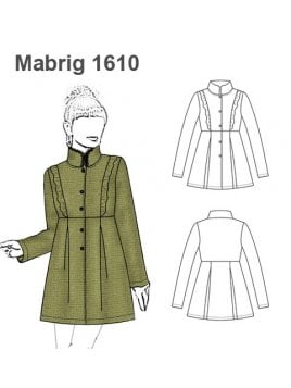 MOLDES ABRIGO TAPADO TIPO VESTIDO MUJER