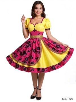 VESTIDO HUASA PLATO RT 1620