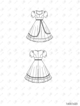 VESTIDO HUASA PLATO RT 1620