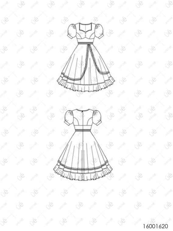 VESTIDO HUASA PLATO RT 1620