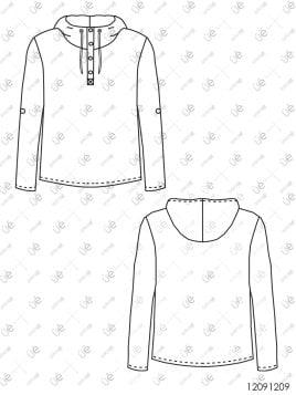 POLERA CON GORRO HOMBRE 1209