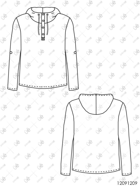 POLERA CON GORRO HOMBRE 1209