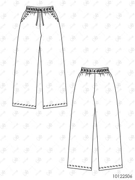 MOLDE PANTALON OVERSIZE MUJER 2506