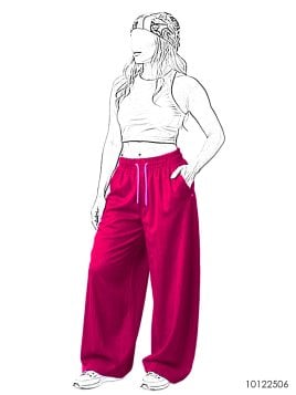 MOLDE PANTALON OVERSIZE MUJER 2506