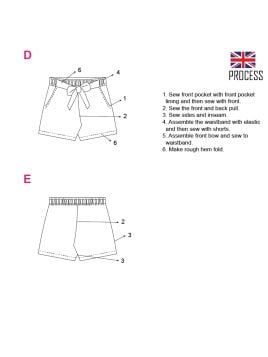 MOLDE SHORT BASICO NIÑA 2001