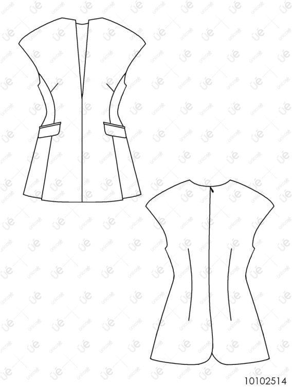 MOLDE VESTIDO MINI MUJER 2514