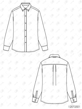 MOLDE CAMISA CLASICA HOMBRE 2501