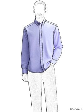 MOLDE CAMISA CLASICA HOMBRE 2501