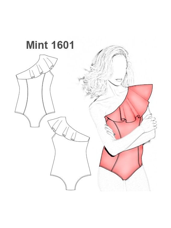 BODY BODYSUIT UN HOMBRO VUELOS MUJER