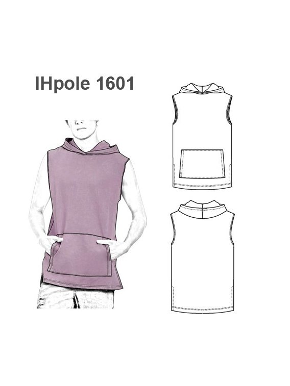 POLERA REMERA SIN MANGAS CANGURO 