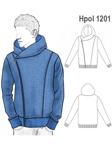 POLERON CRUZADO HOMBRE 1201