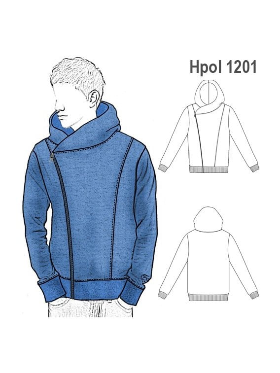 POLERON CRUZADO HOMBRE 1201