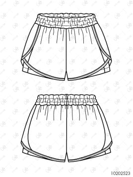 MOLDE DEPORTE SHORT MUJER 2523