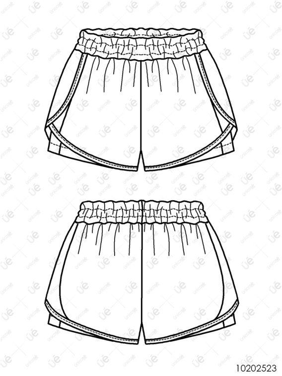 MOLDE DEPORTE SHORT MUJER 2523