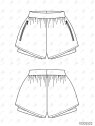 MOLDE DEPORTE SHORT MUJER 2522