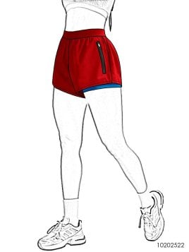 MOLDE DEPORTE SHORT MUJER 2522