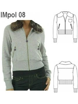 POLERON CON PIEL NIÑA 0908