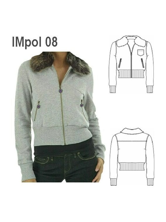 POLERON CON PIEL NIÑA 0908