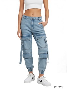 MOLDE PANTALON CARGO MUJER 2312