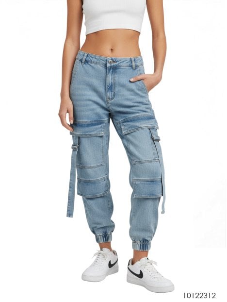 MOLDE PANTALON CARGO MUJER 2312