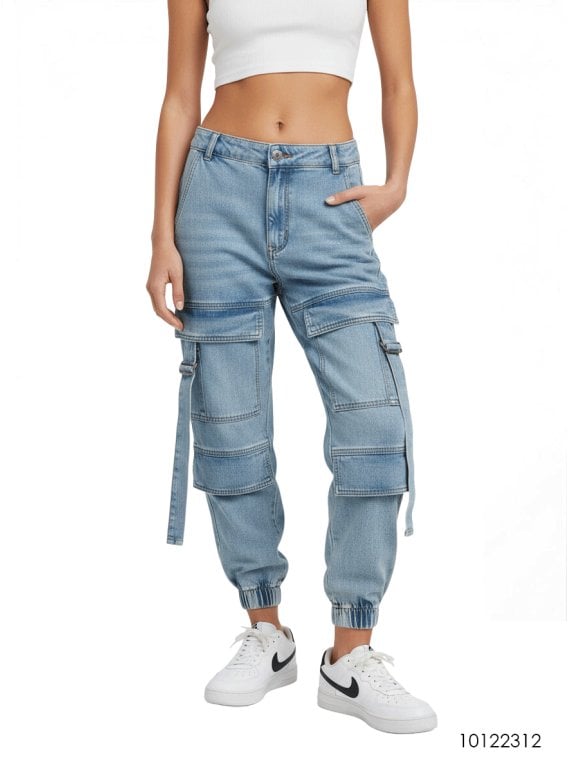 MOLDE PANTALON CARGO MUJER 2312