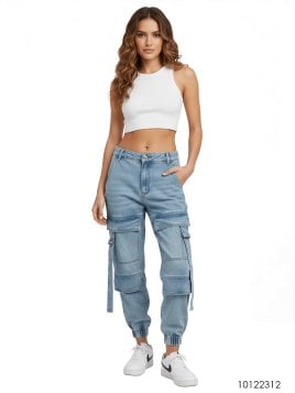 MOLDE PANTALON CARGO MUJER 2312