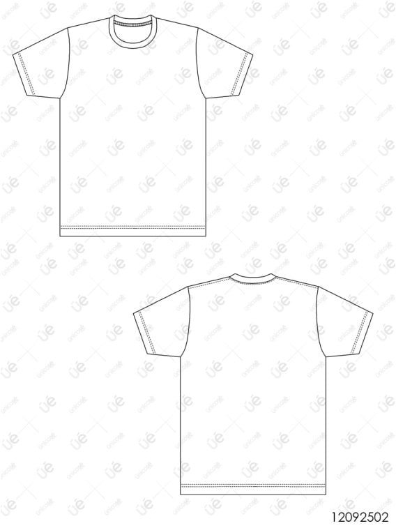 MOLDE POLERA BASICA HOMBRE 2502