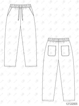 MOLDE PANTALON BASICO HOMBRE 2505