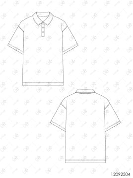 MOLDE POLERA BASICA HOMBRE 2504