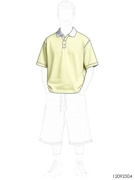 MOLDE POLERA BASICA HOMBRE 2504