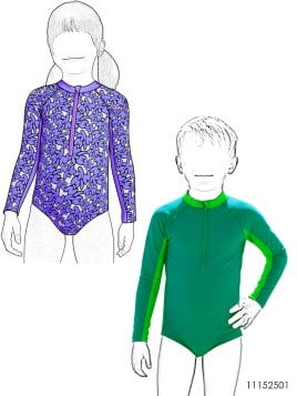 MOLDE TRAJE DE BAÑO 1 PIEZA NIÑA 2501