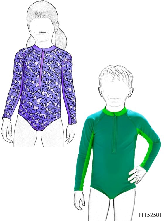 MOLDE TRAJE DE BAÑO 1 PIEZA NIÑA 2501