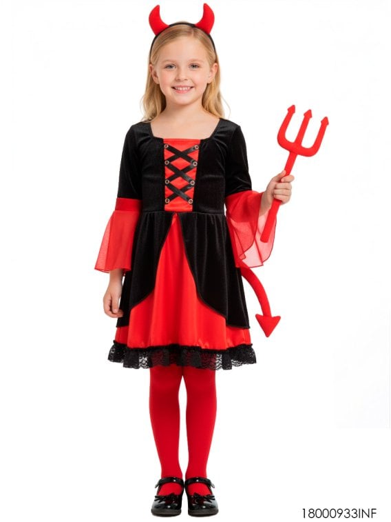 DISFRAZ DE DIABLA INFANTIL 0933