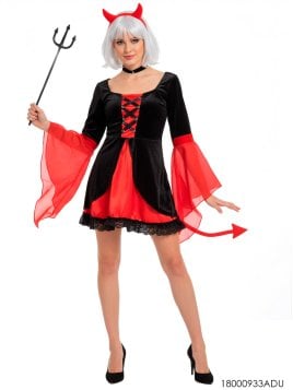 DISFRAZ DE DIABLA ADULTO 0933